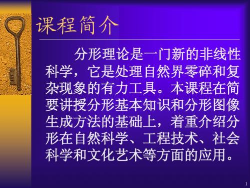分形及其应用(2010选修课)1