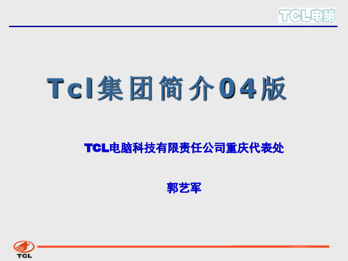 TCL集团简介04版