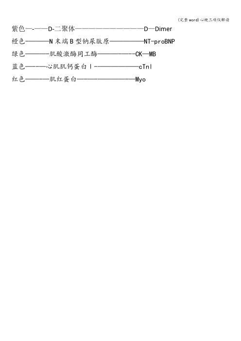 (完整word)心梗三项仪解读