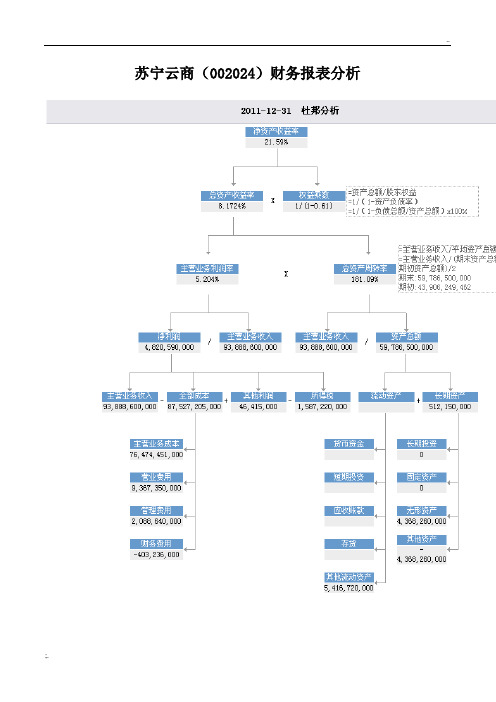 苏宁云商)财务报表分析