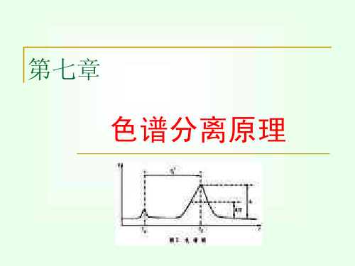 7色谱分离原理