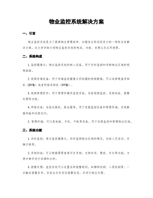 物业监控系统解决方案