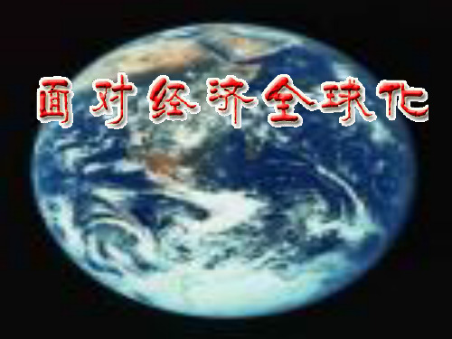 高一政治课件面对经济全球化(1)
