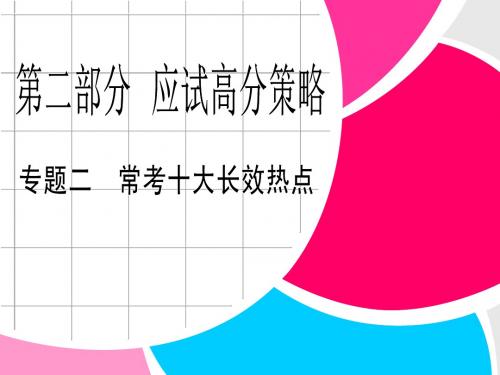 《创新设计》2013高考地理二轮复习专题 第2部分 专题二 常考十大长效热点