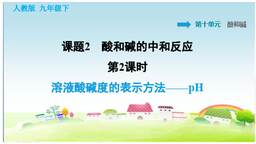 部编人教版九年级化学下册第10单元 酸和碱 10.2.2 溶液酸碱度的表示方法——pH【习题课件】 (2)