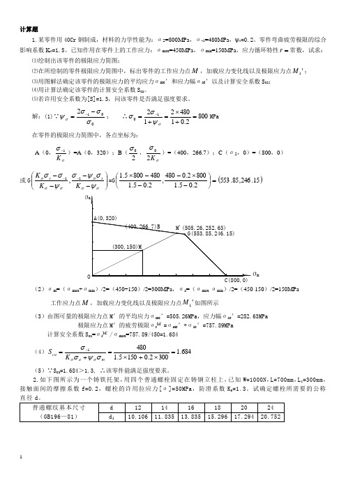 机械设计典型题目