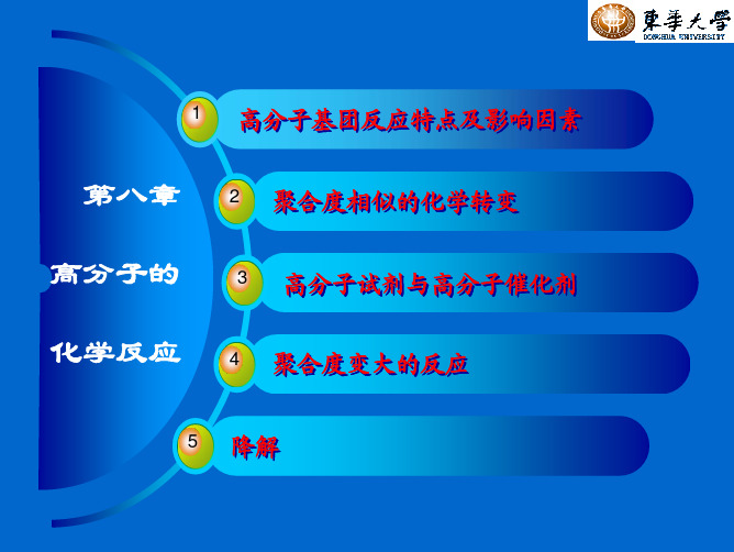 高分子基团反应特点及影响因素