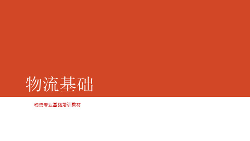 中职物流专业基础课程《物流基础》精品教学课件项目四运输管理