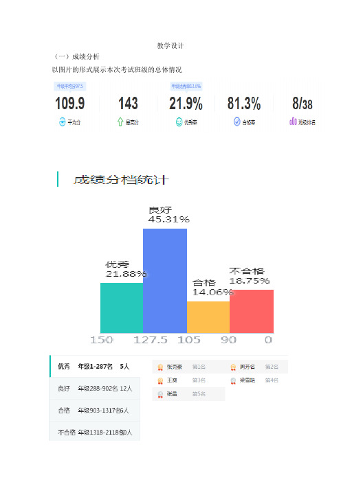 高中数学_高二下学期期中考试试卷讲评教学设计学情分析教材分析课后反思