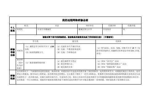 研修总结模板爱民