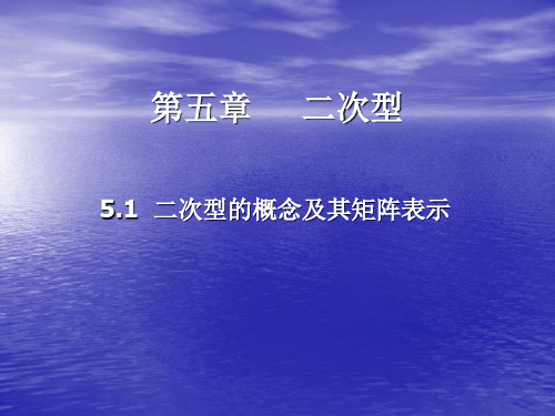 第一篇 线性代数 第五章