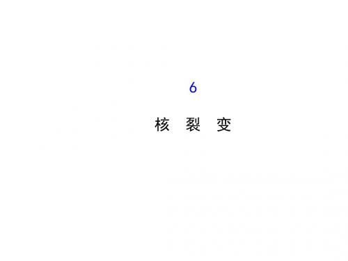 高中物理(人教版选修3-5)探究导学课件 19.6核裂变