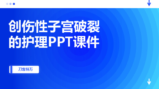 创伤性子宫破裂的护理PPT课件