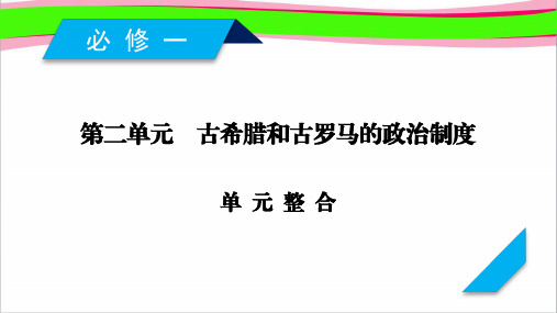 2019届历史岳麓版省优获奖复习课件：必修1 第2单元知识点整合