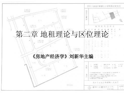 第二章 地租理论与区位理论