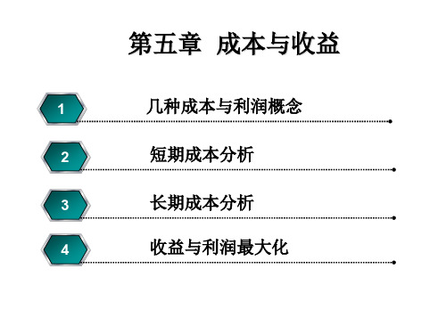 经济学五、成本与收益