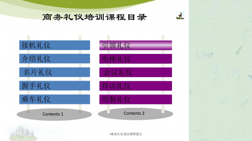 商务礼仪培训课程图文课件