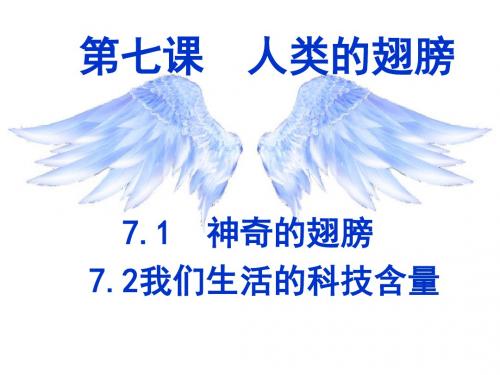 7.1神奇的翅膀7.2我们生活的科技含量