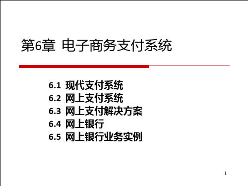 电子商务网上支付PPT课件