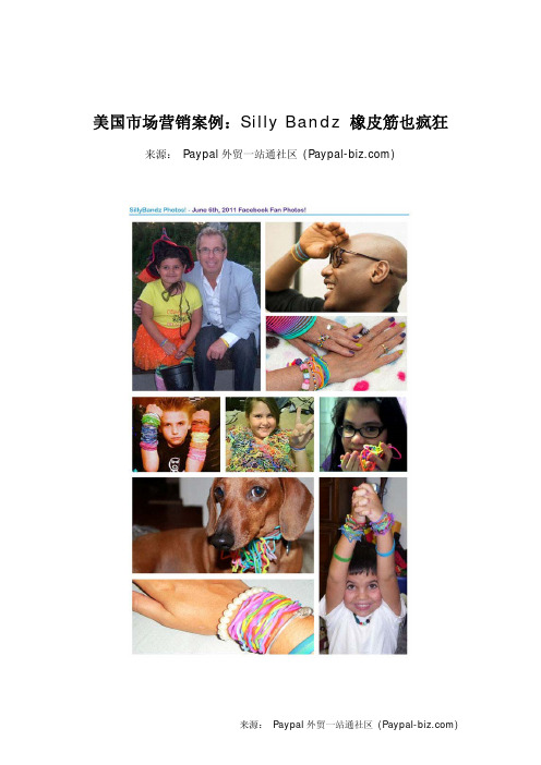 美国市场营销案例：Silly_Bandz橡皮筋也疯狂