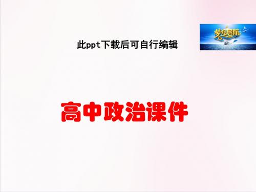 人教版高中政治复习课件：2-4.8走近国际社会