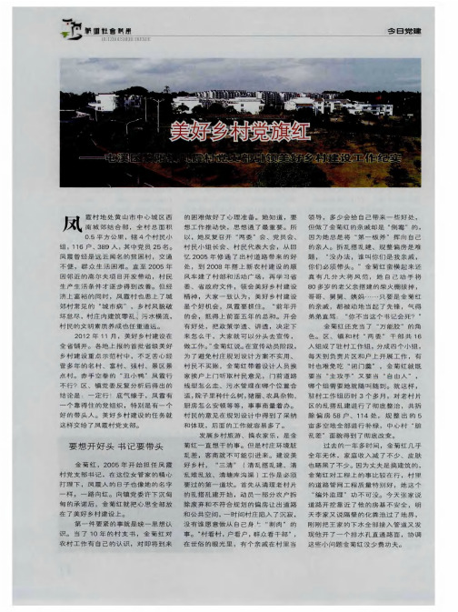 美好乡村党旗红——屯溪区黎阳镇凤霞村支部引领美好乡村建设工作纪实
