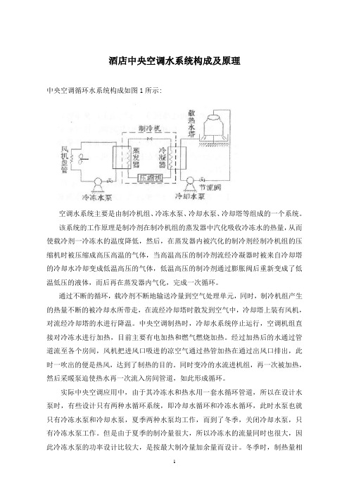 酒店中央空调水系统构成及原理