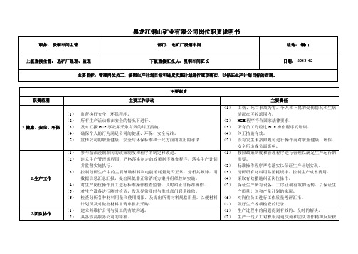 3岗位描术(主管)