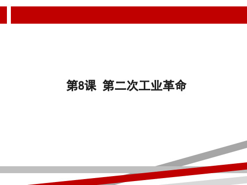 人教版高中历史必修2优质课件6：第8课第二次工业革命