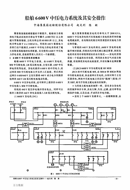 船舶6600+V中压电力系统及其安全操作