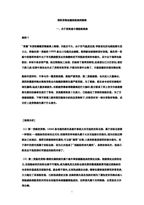 国际货物运输保险案例与解答