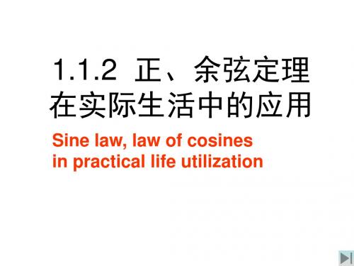 高中数学正弦定理与余弦定理的应用之距离问题