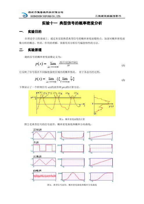 11典型信号的概率密度分析