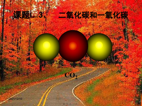 九年级化学上册 第六单元 课题3 二氧化碳和一氧化碳课件_1