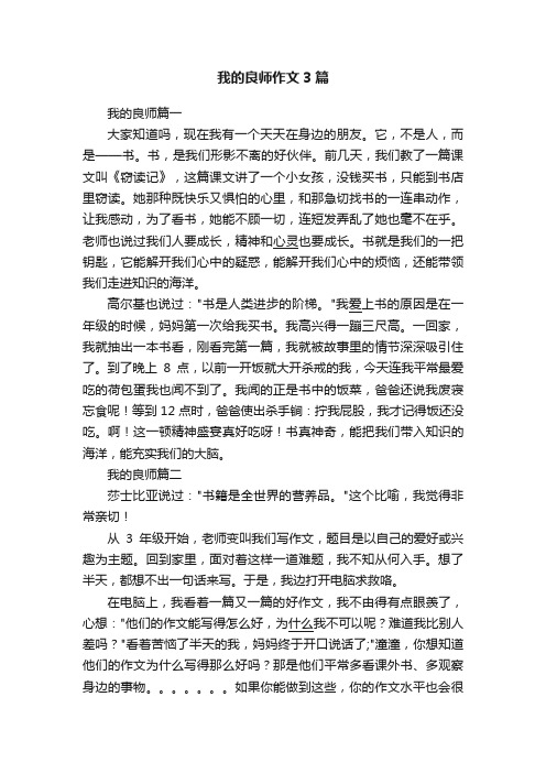 我的良师作文3篇