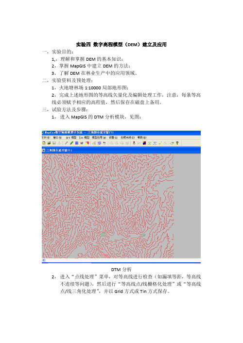 数字高程模型(DEM)建立及应用