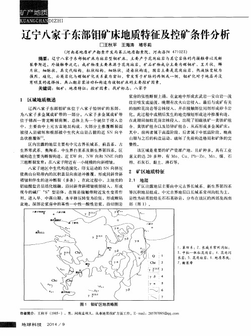 辽宁八家子东部钼矿床地质特征及控矿条件分析