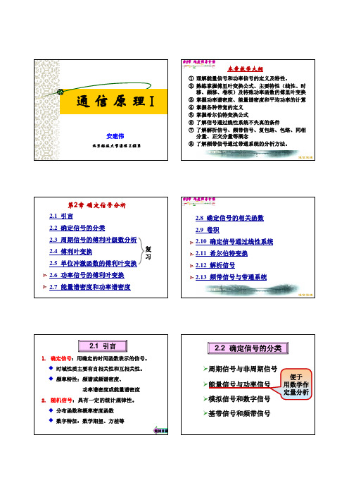 通信原理第2章 确定信号分析