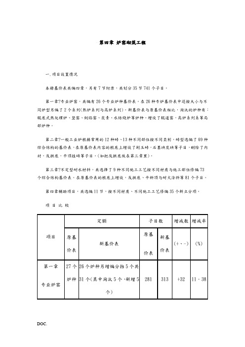 第四章 炉窑砌筑工程