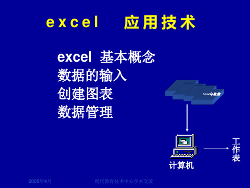 excel 应用技术.ppt