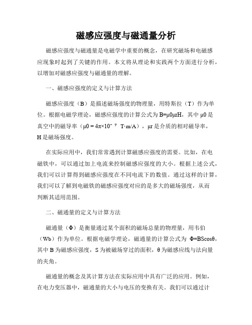 磁感应强度与磁通量分析