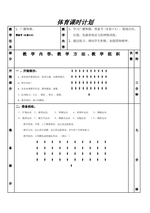 广播体操教案(放飞理想)