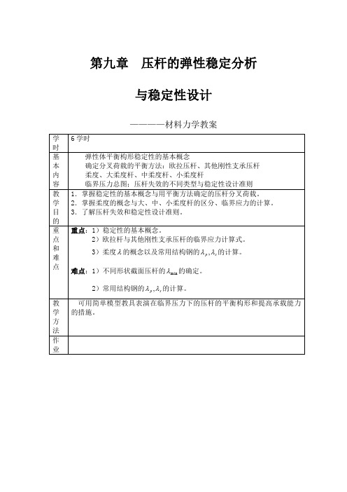 第九章-压杆稳定