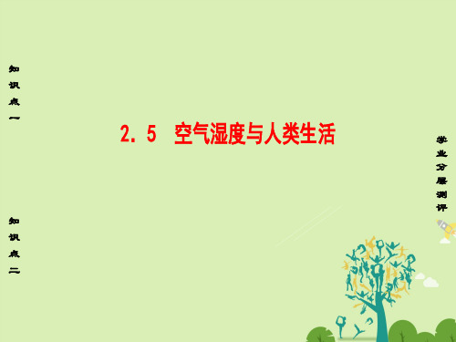 高中物理第2章气体定律与人类生活2.5空气湿度与人类生活课件沪科版选修3-3