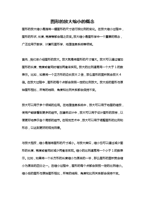 图形的放大缩小的概念