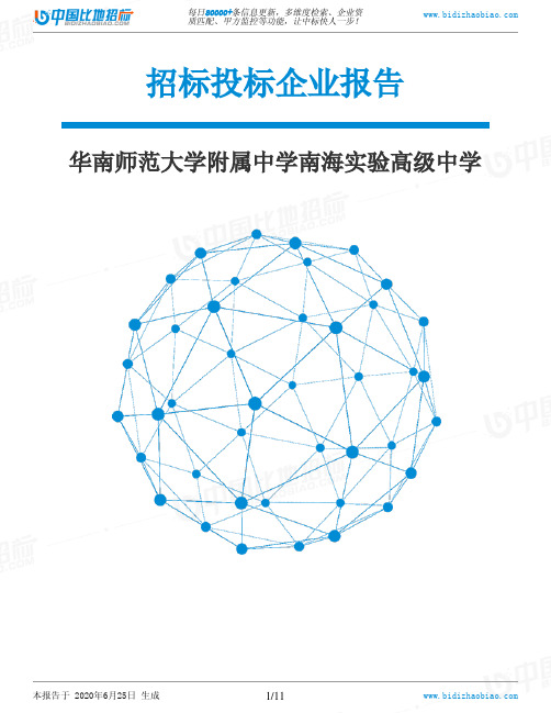 华南师范大学附属中学南海实验高级中学-招投标数据分析报告