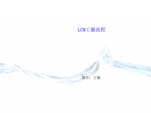 LCM工艺流程学习报告