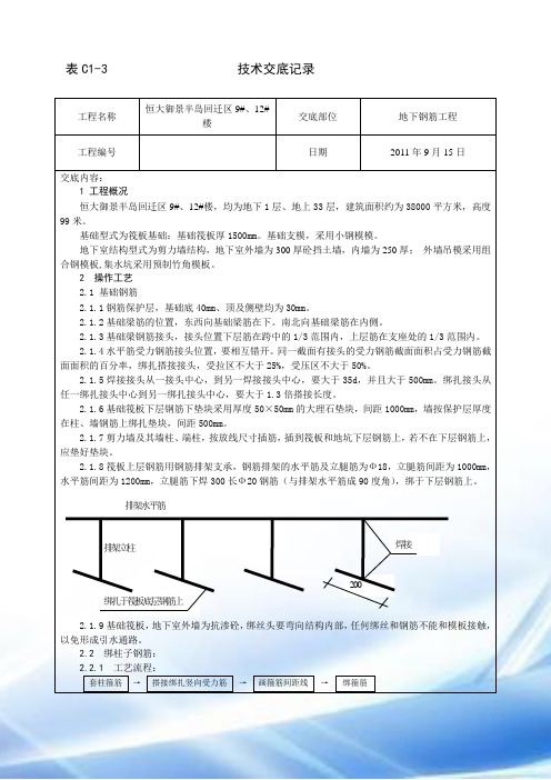 钢筋绑扎工艺4、6、16#