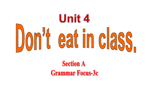 ++Unit+4+Section+A++Grammar+Focus 人教版七年级英语下册