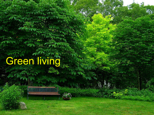 GreenlivingPPT绿色生活